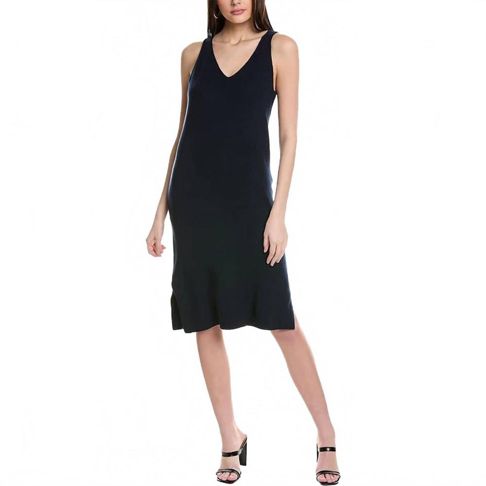 NEW VINCE CAMUTO sleevless midi sweaterdress in black